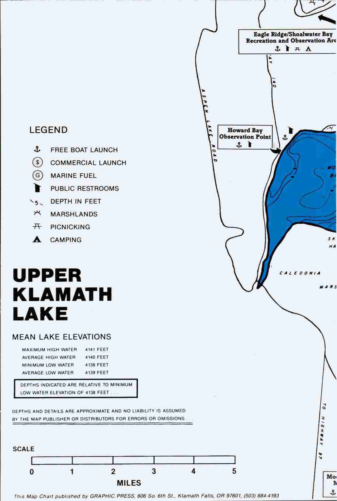 Klamath Lake Map section 3